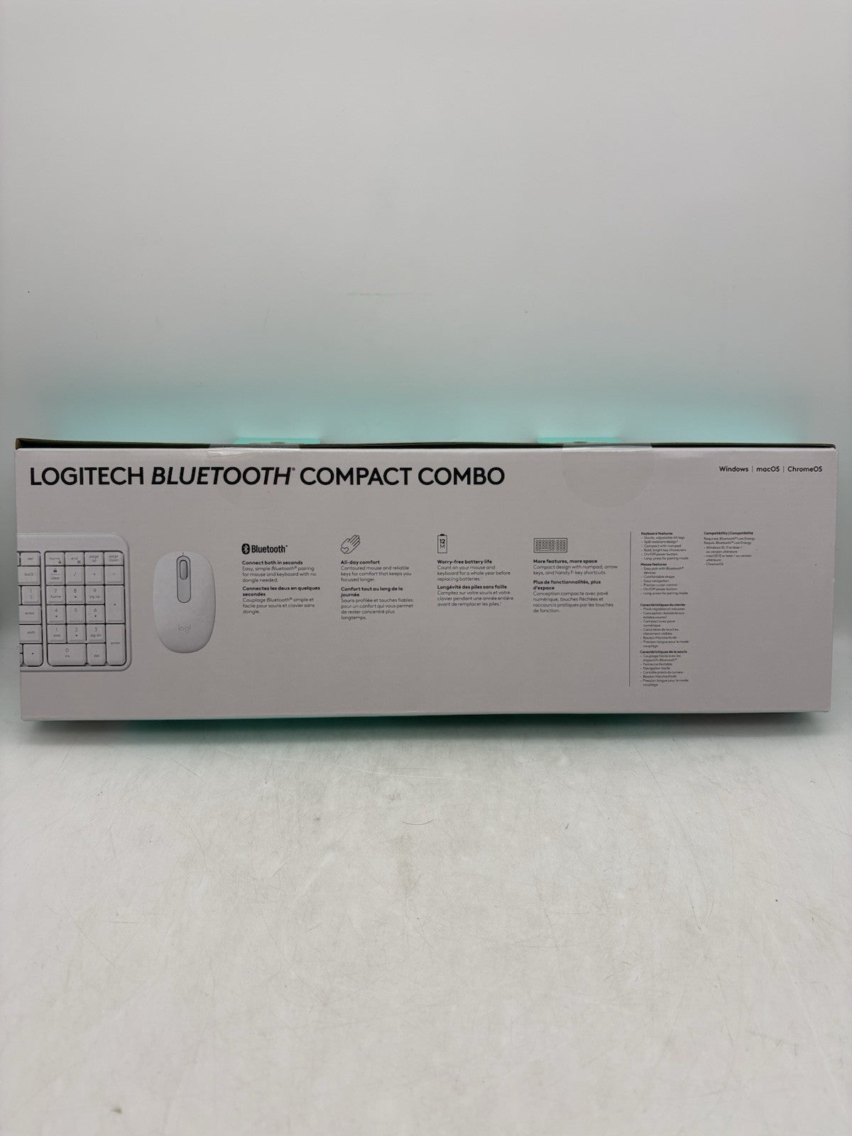 Brand New Logitech Bluetooth Compact Combo – White 920-013508