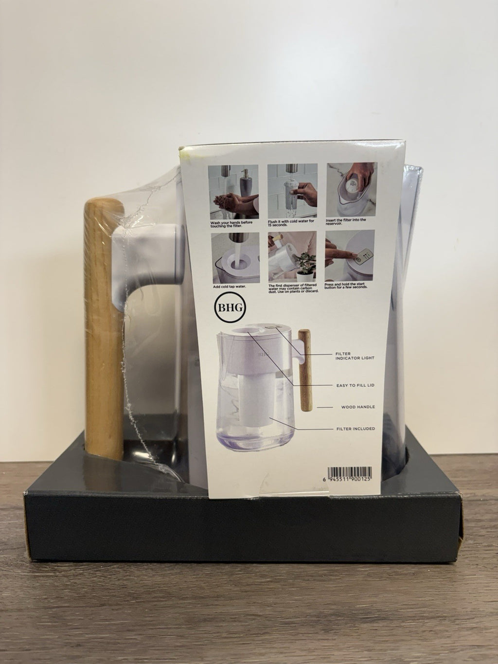 Better Homes & Gardens White Water Filter Pitcher New 7 Cup