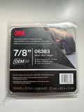 3M Automotive 6383 Acrylic Plus Attachment Tape, Black, 7/8" x 20 yds