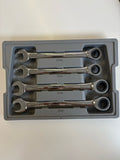 4 PC LG GEARWRENCH Metric Ratchet COMB. Wrench Set 9413 21, 22, 24 & 25MM