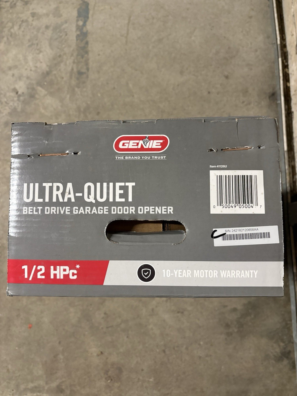 Genie 1/2 HPc Ultra-Quiet  Belt Drive Garage Door Opener 
