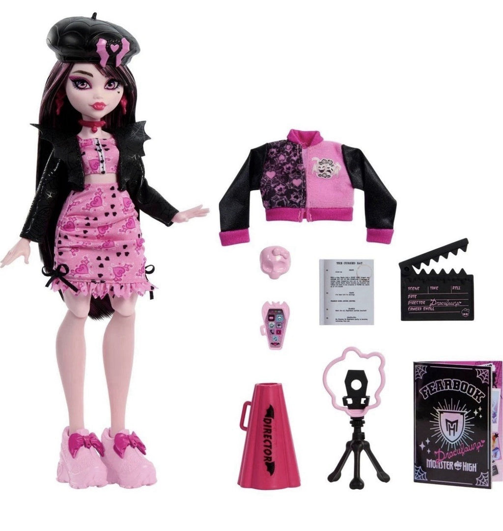 Mattel Monster High 12.5" Fearbook Draculaura Fashion Doll Toy HXW30