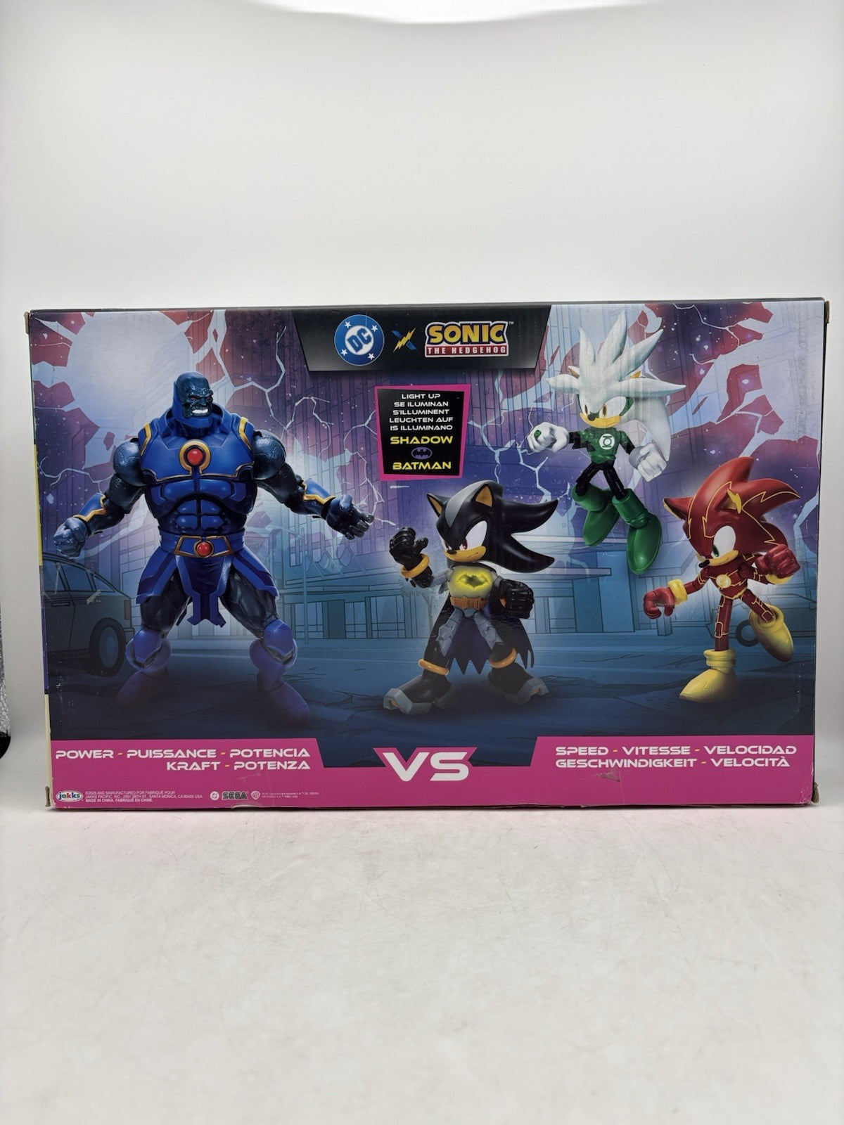 DC X Sonic The Hedgehog - 5 inch Power Vs. Speed Pack Action Figures Jakks