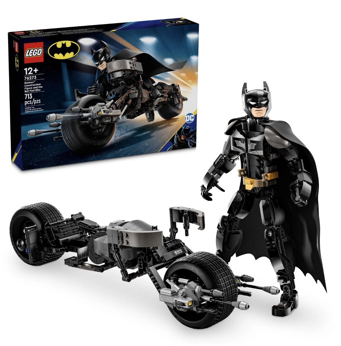 Lego 76273 Batman Construction Figure and the Bat-Pod Bike Factory Sealed