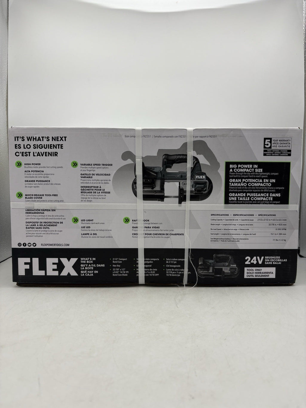 Flex FX2331-Z 24-Volt Cordless 2-1/2-in. Compact Band Saw Bare Tool