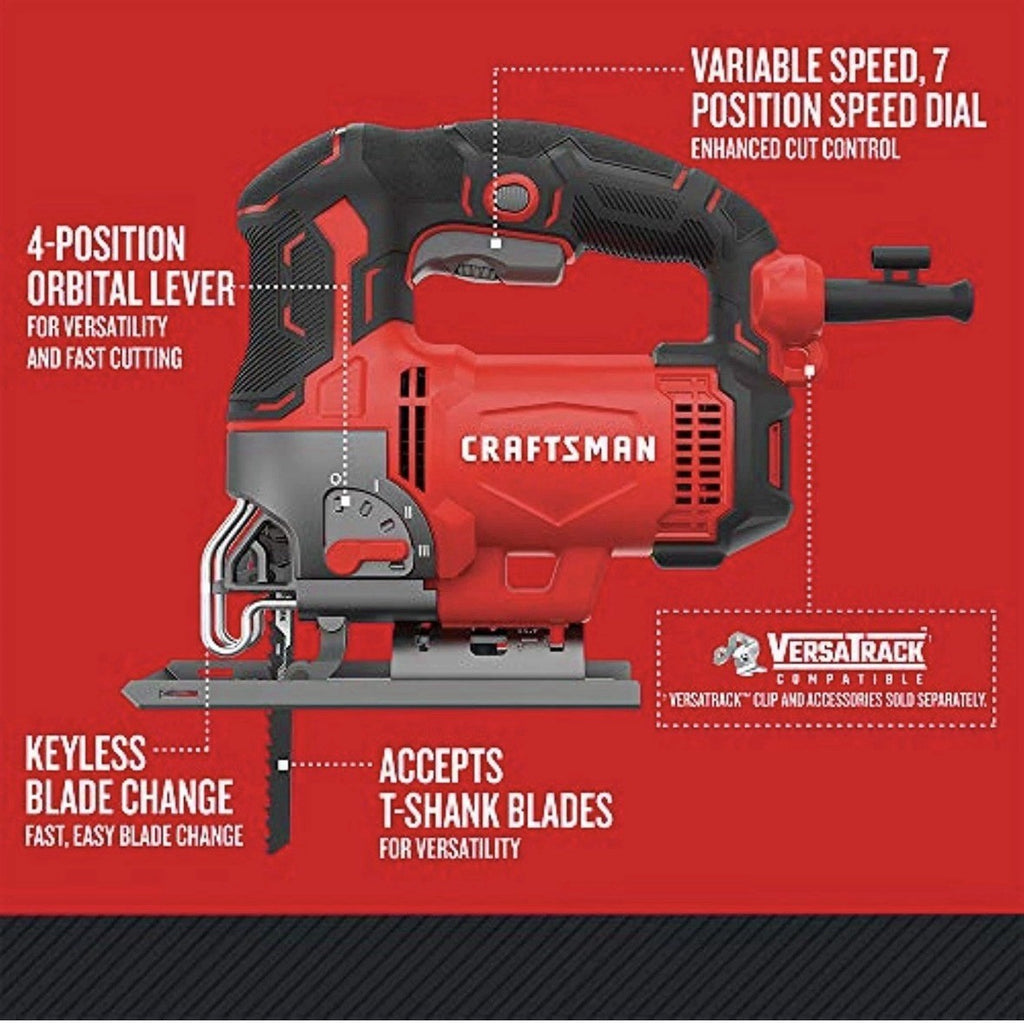 CRAFTSMAN Jig Saw, 6.0-Amp, Corded CMES612