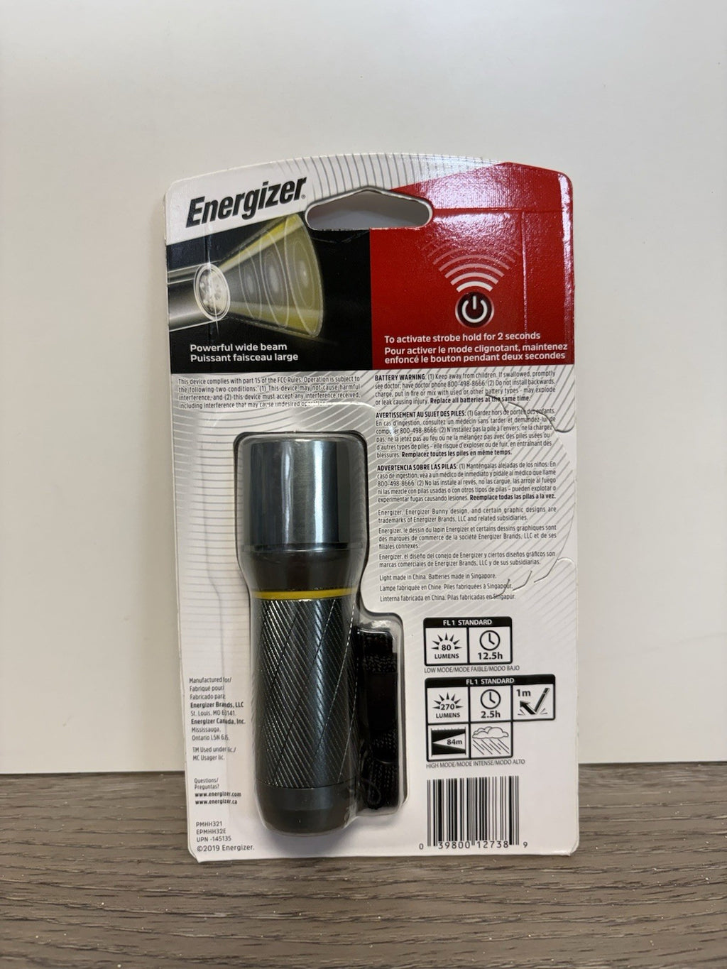 NEW Energizer 270-Lumen Vision HD Metal Light (3AAA) Included LED Flashlight 🔦