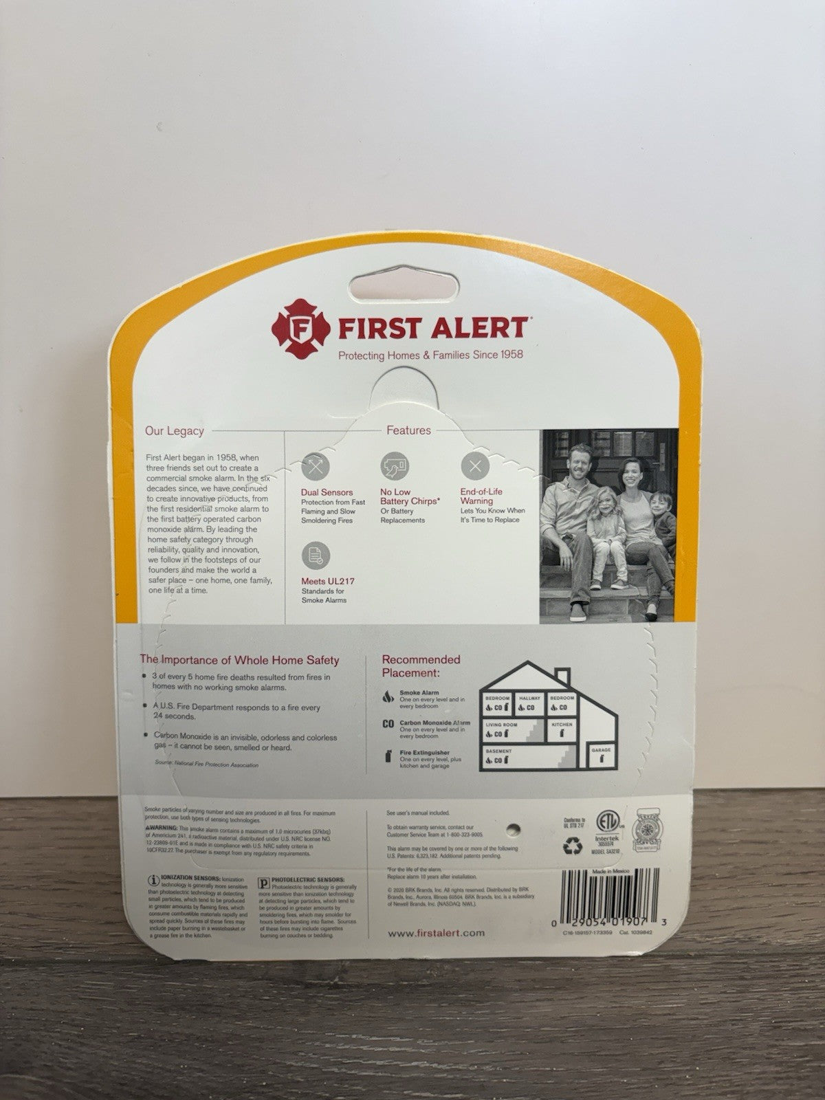 First Alert Smoke Alarm SA3210 w/ Photoelectric & Ionization Sensors 1039842 
