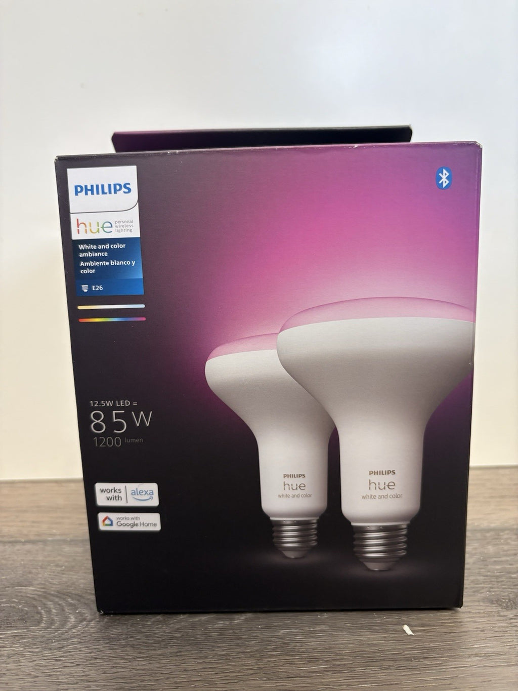 PHILIPS Hue (White and Color) 85W E26 Smart LED (2 Pack) 578096 - NEW & SEALED