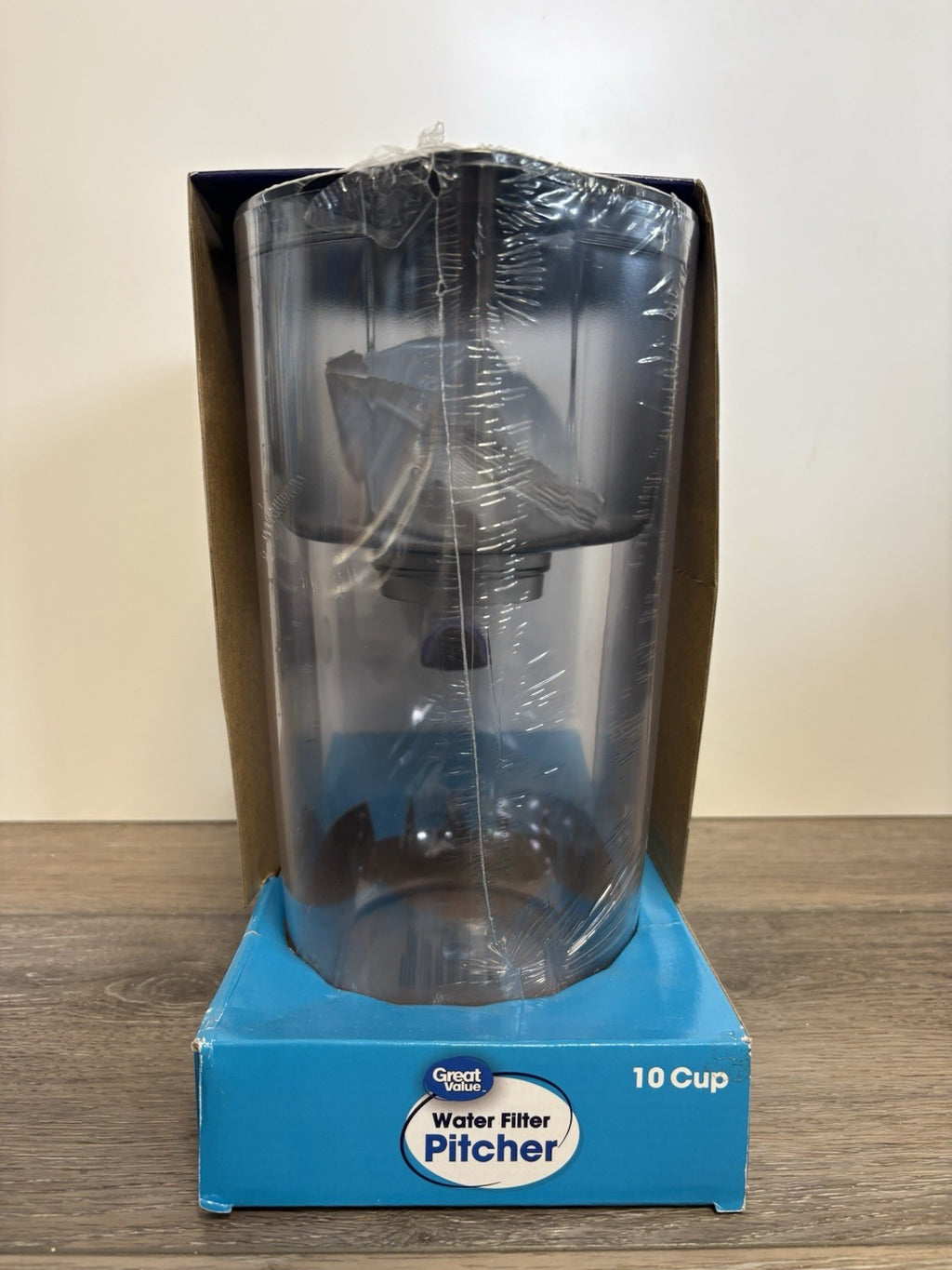 GREAT VALUE 10 Cup Water Filter Pitcher, BPA-Free, NSF Certified W/Digital Timer