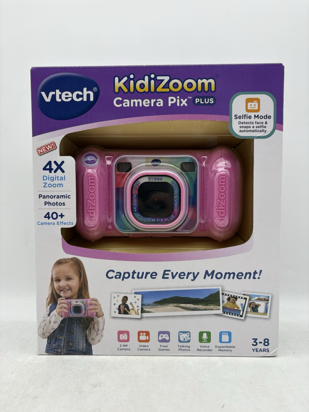 VTECH KidiZoom Camera Pix Plus Kids Digital Camera / Video Camera - Pink
