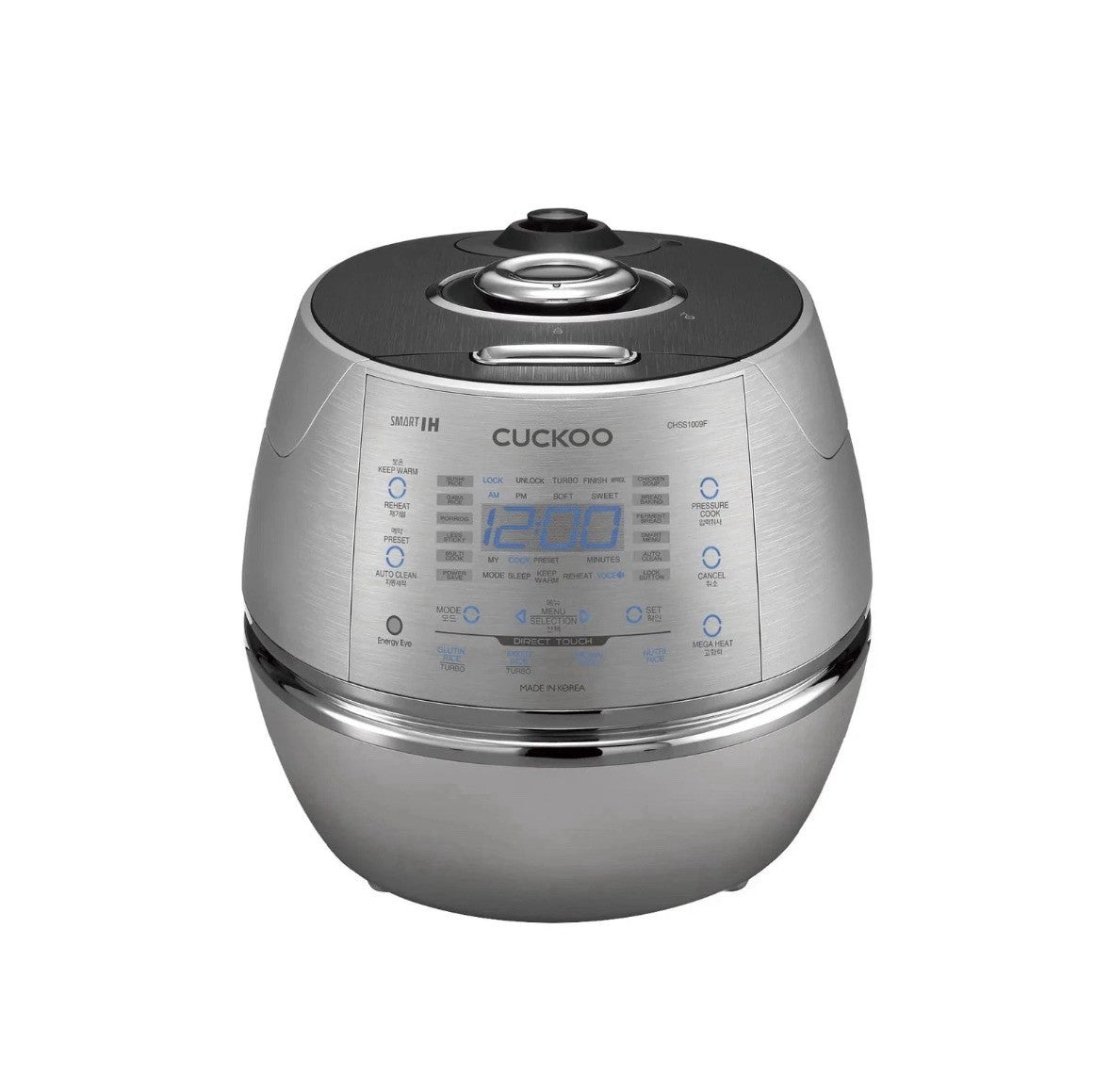 Cuckoo CRP CHSS1009FN 10 Cup Induction Heating Pressure Rice Cooker, 19 Menu