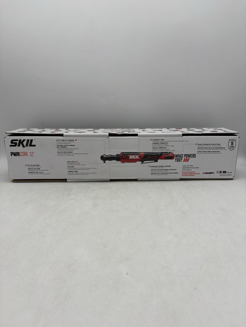 SKIL PWRCORE Brushless 12V Variable speed 3/8” Ratchet RW5763A-00 New in Box