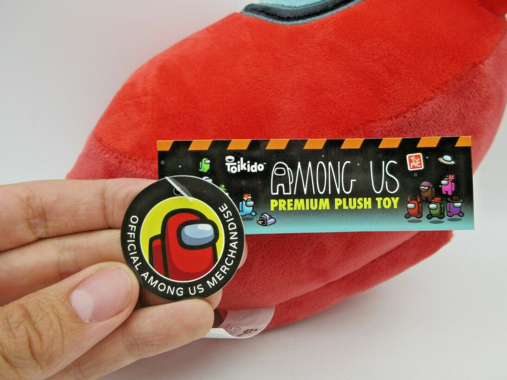 Among Us 12" Red W/ Horns Plush Toikido NWT In Hand