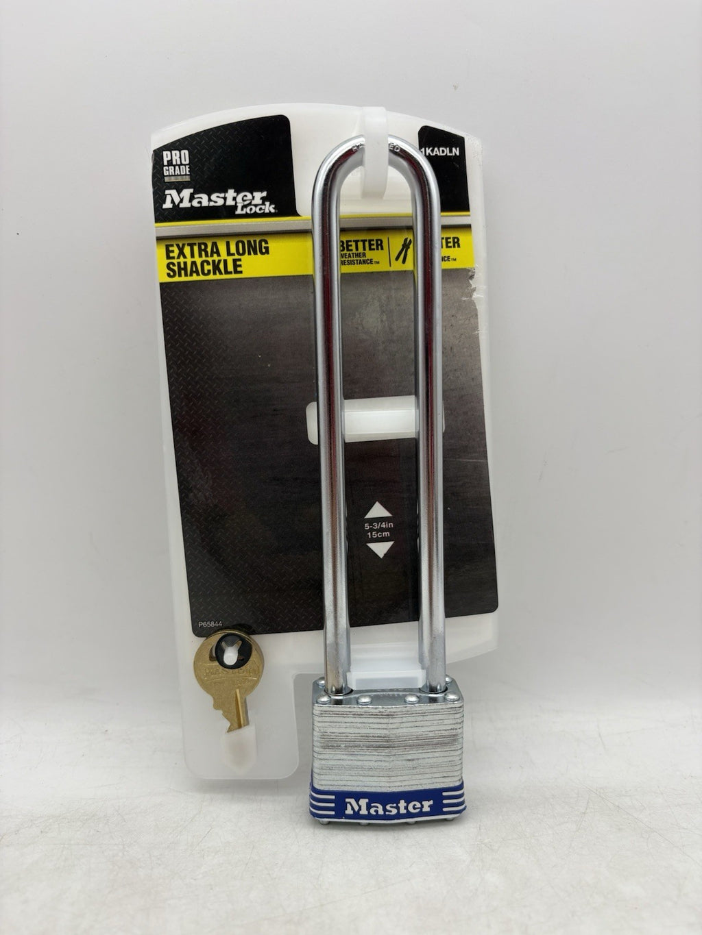 Master Lock Padlock Extra Long 1-3/4-in Wide x 5-3/4-in Shackle 1KADLN