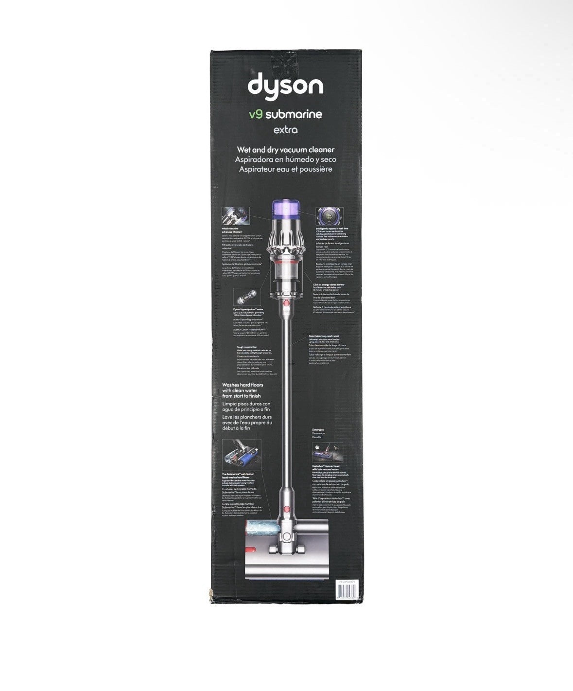 Dyson V9 Submarine Extra Cordless Wet and Dry Stick Vacuum with Wet Cleaner Head