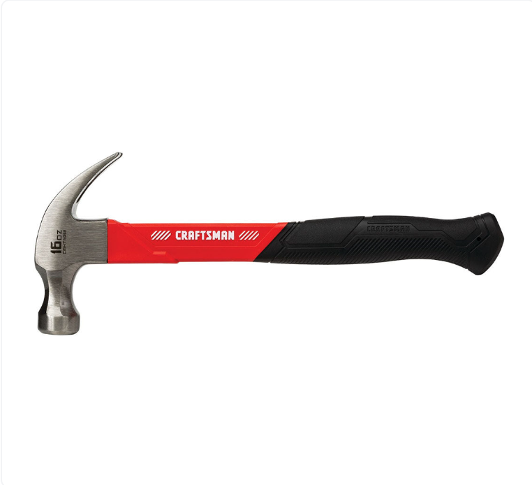 Craftsman 16 oz Smooth Face General Purpose Claw Hammer 10.75 in. Fiberglass