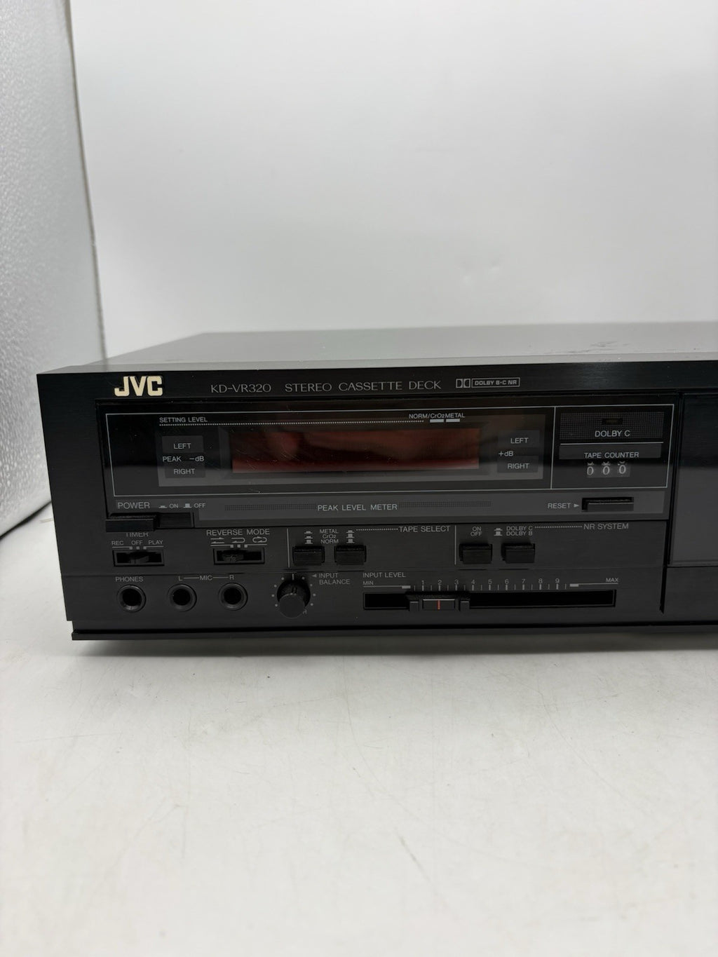 JVC KD-VR320J Stereo Cassette Deck Dolby Vintage Tested Japan
