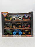 Monster Jam Monster Truck Diecast 9pk - 1:64 Scale Lumberjack Avenger Megalodon
