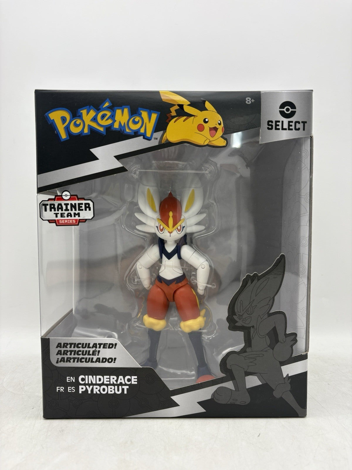 Pokemon Select Series 9 Cinderace Articulated Figure 1 Pack New