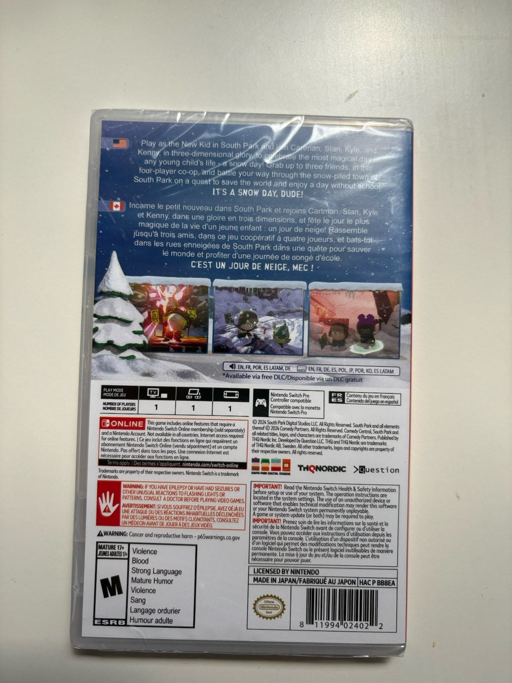 South Park: Snow Day - Nintendo Switch