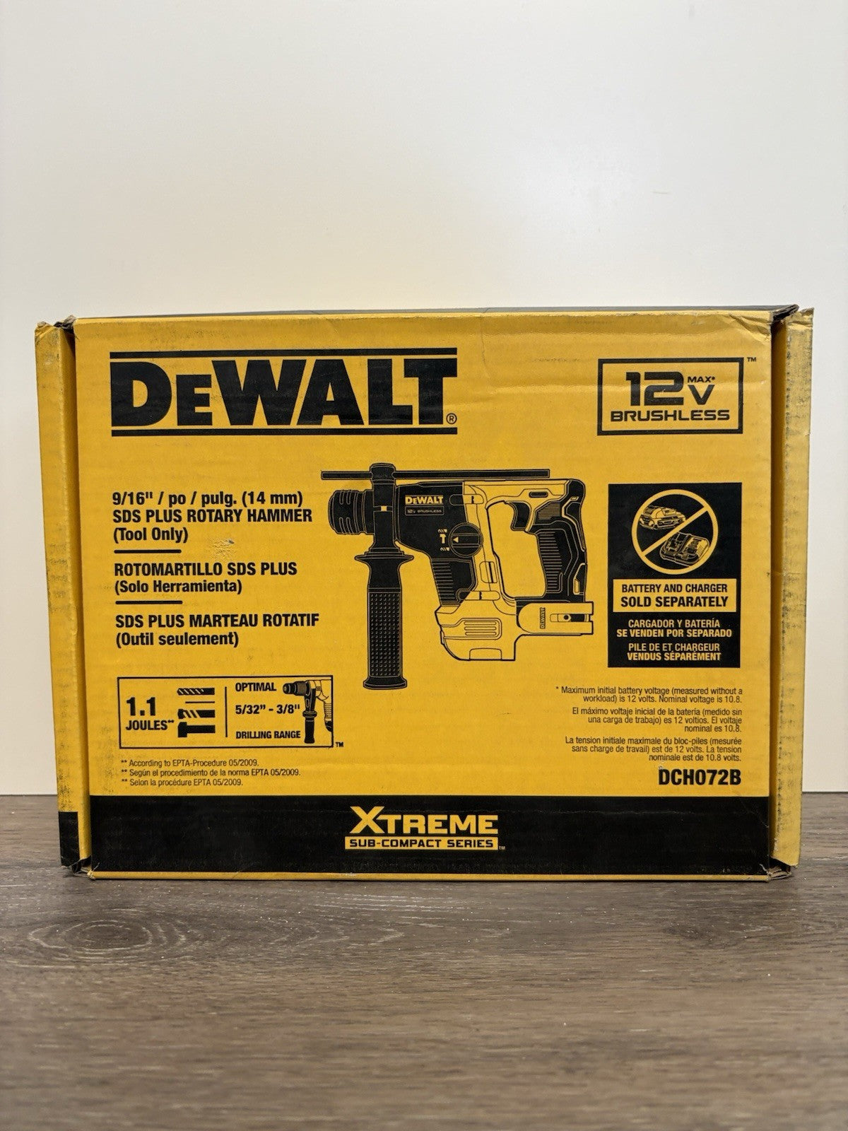 Dewalt 12v SDS Plus Rotary Hammer 9/16 Sold As Tool Only Xtreme