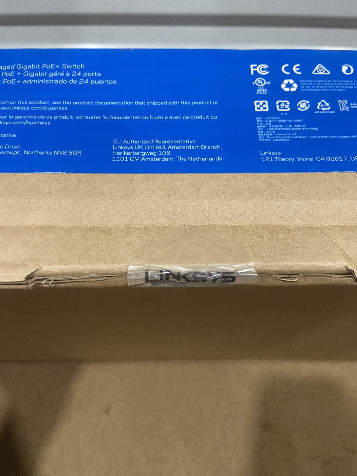Linksys 24-Port Managed Gigabit PoE+ Switch LGS328MPC