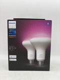 Philips Hue (White and Color) 85W E26 Smart LED (2 Pack) 578096 8091OB