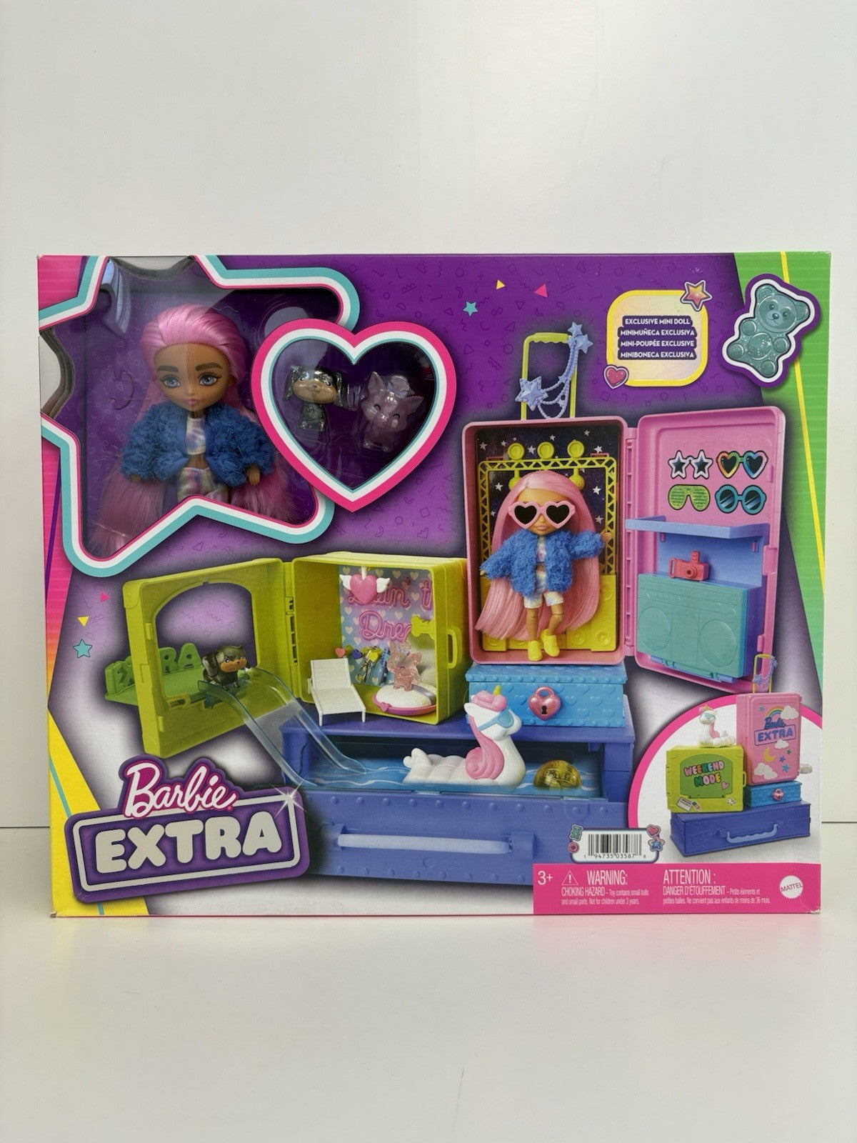 Barbie Extra Pets & Minis Doll Playset Exclusive W Accessories