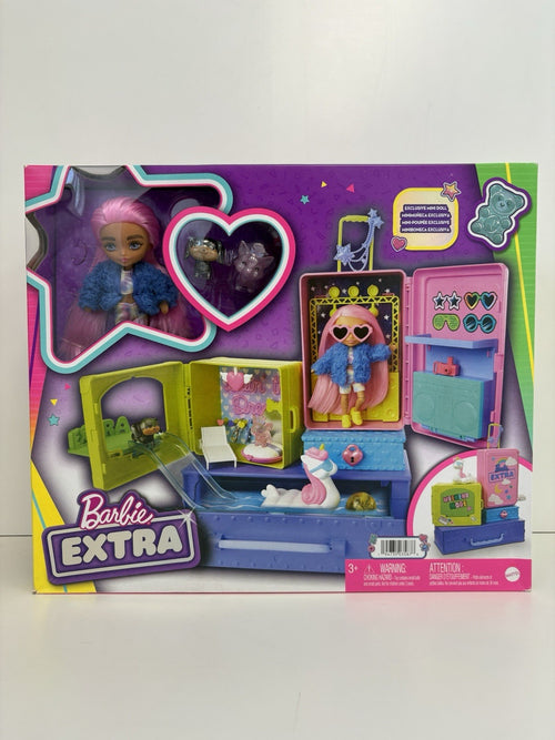 Barbie Extra Pets & Minis Doll Playset Exclusive W Accessories