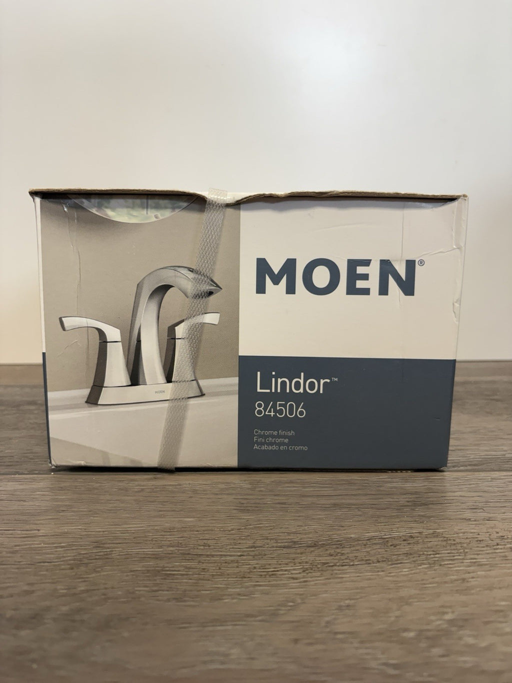 Moen 84506 Lindor 4" Centerset Two-Handle High Arc Bathroom Faucet - Chrome