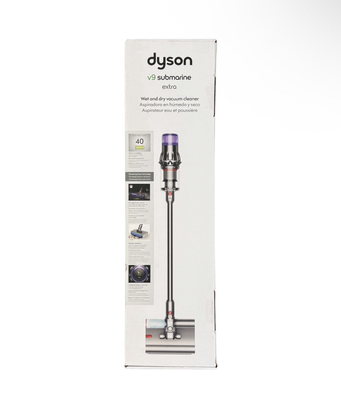 Dyson V9 Submarine Extra Cordless Wet and Dry Stick Vacuum with Wet Cleaner Head