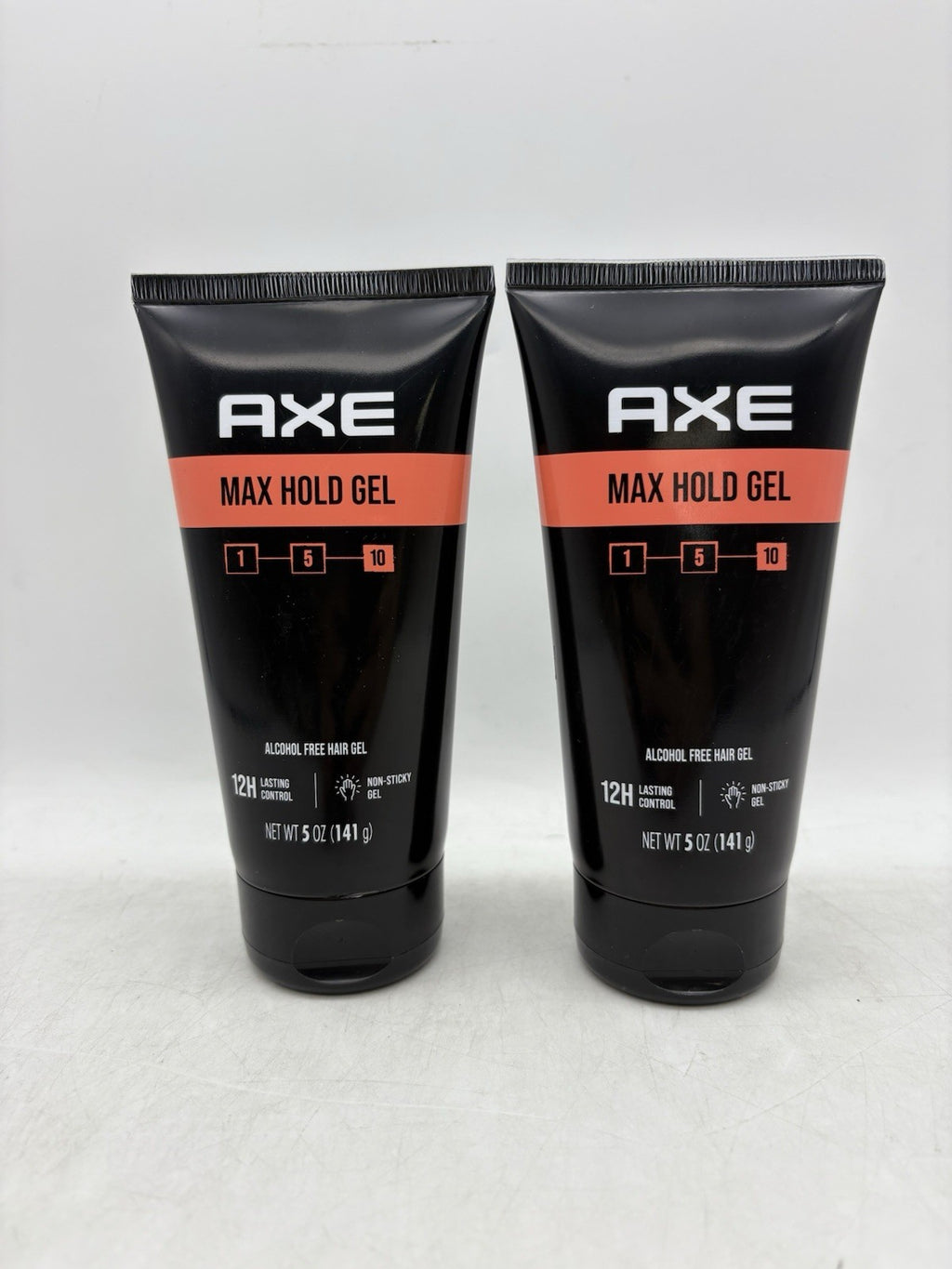 Axe Max Hold Gel #10 Men's Alcohol Free Hair Gel 5 Oz 2 Pack