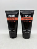 Axe Max Hold Gel #10 Men's Alcohol Free Hair Gel 5 Oz 2 Pack