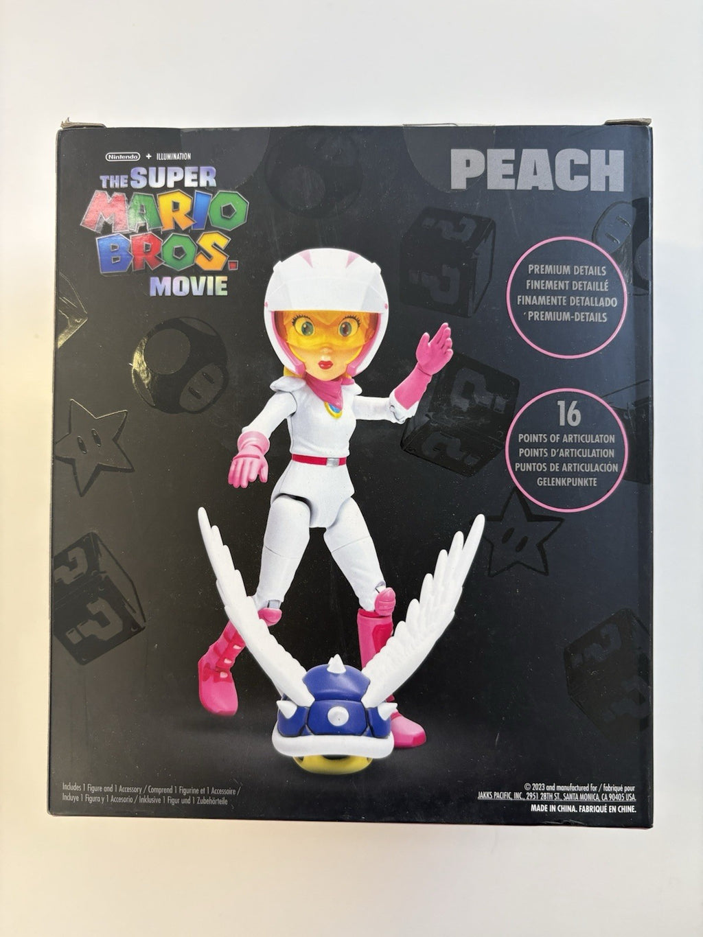 New JAKKS The Super Mario Bros Movie Peach 5” Action Figure Nintendo Blue Shell