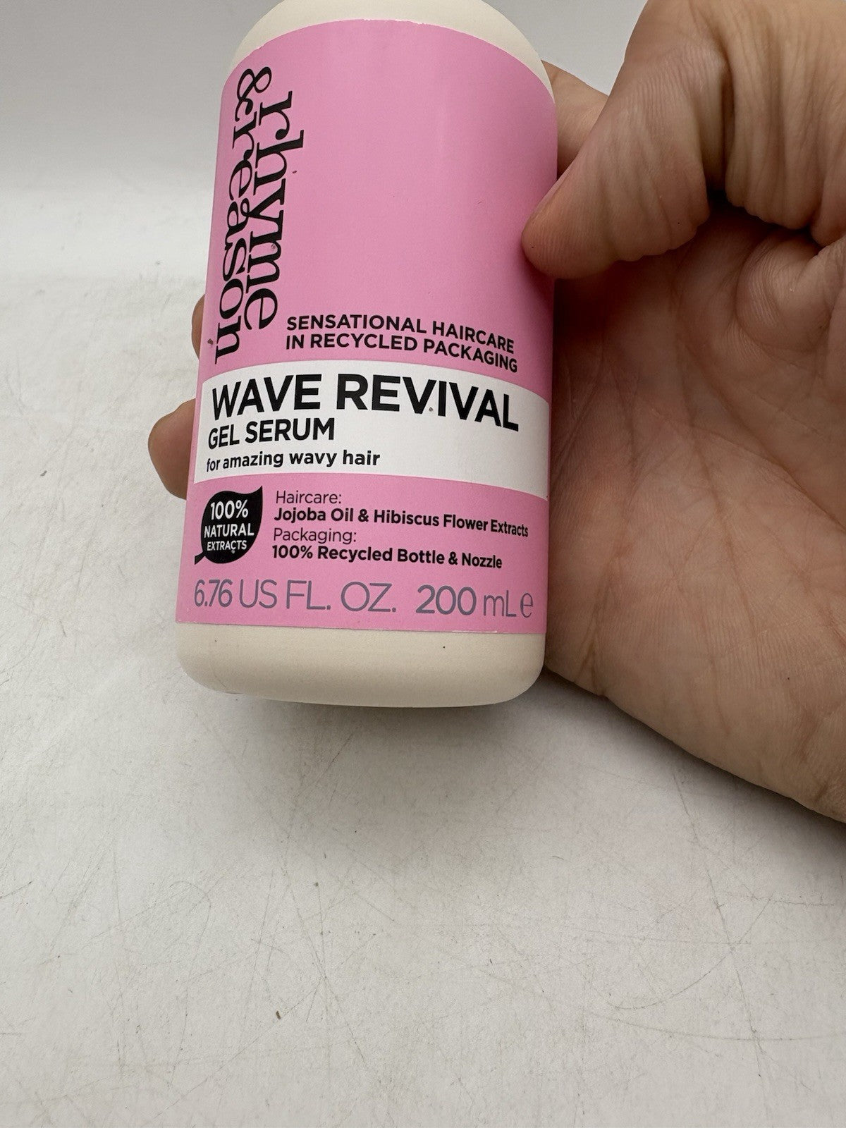 Rhyme & Reason Wave Revival Gel Serum 6.76oz Wavy Hair 200ml 3 Pack