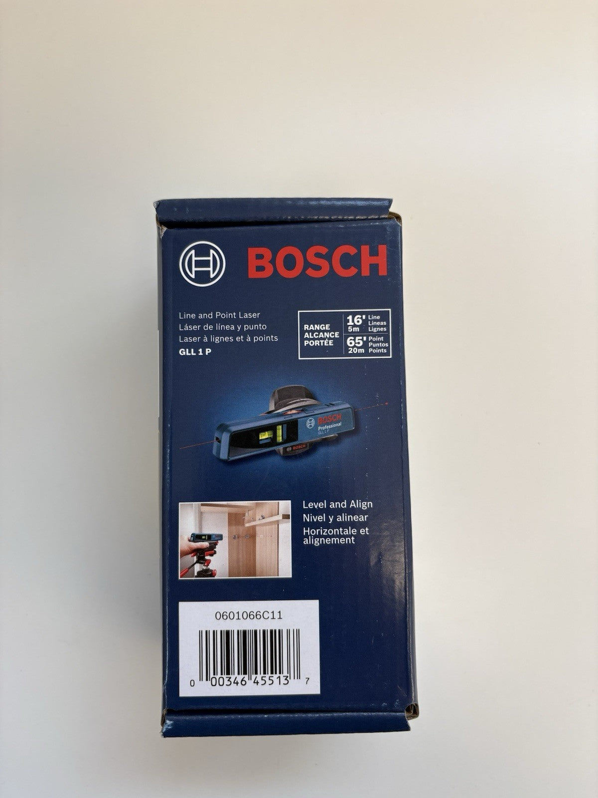 Bosch GLL 1 P Combination Point and Line Laser Level 16ft Range - NEW