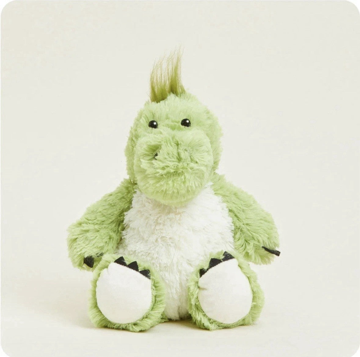 Warmies Green Dinosaur - Plush Stegosaurus Microwavable Freezable Lavender Scent