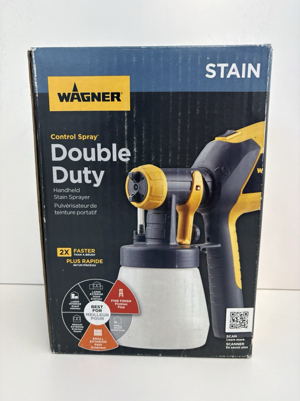 Wagner Control Spray Double Duty HVLP Handheld Paint Sprayer Stain