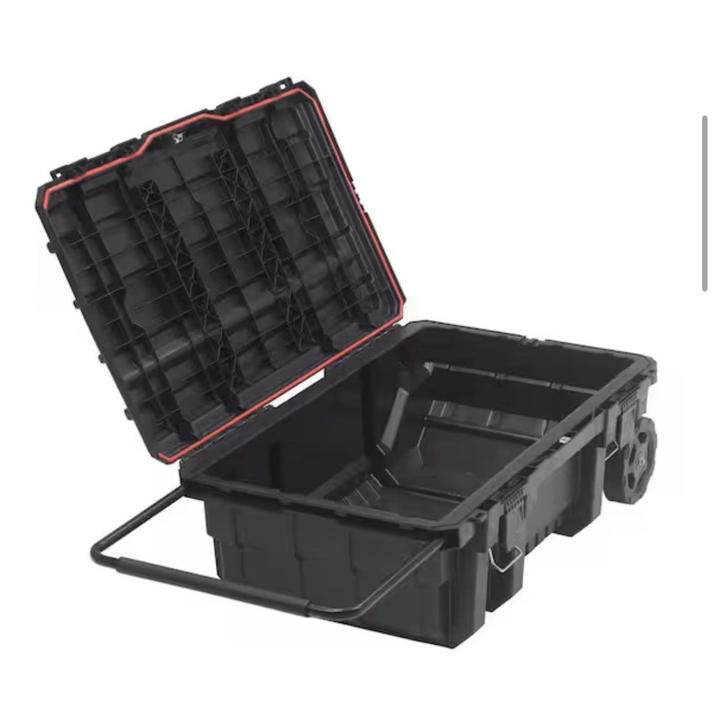 Husky 23 in. 25 Gal. Black Rolling Toolbox with Keyed Lock