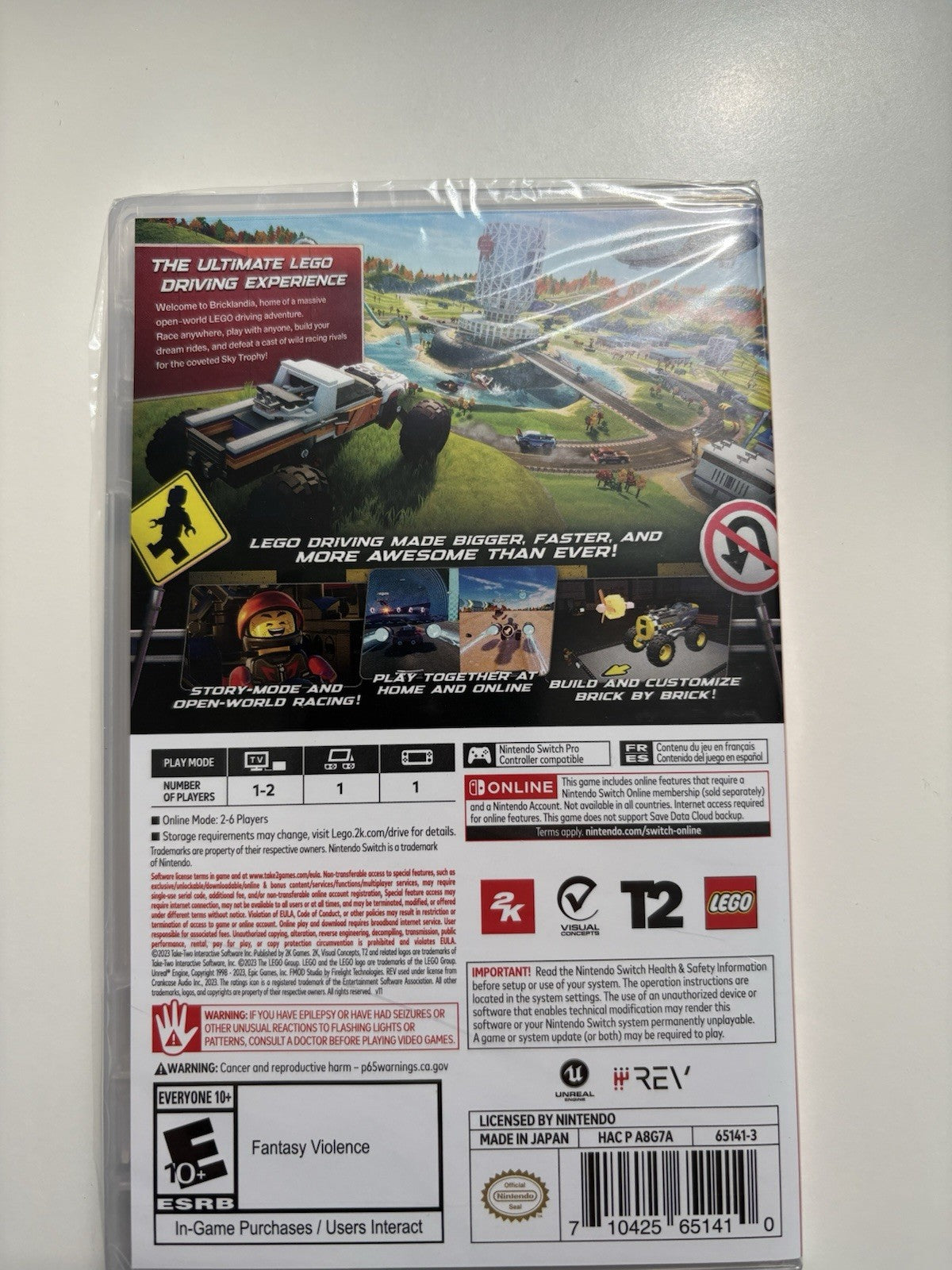 Lego 2K Drive - Nintendo Switch. Brand New/Sealed. Free Shipping.