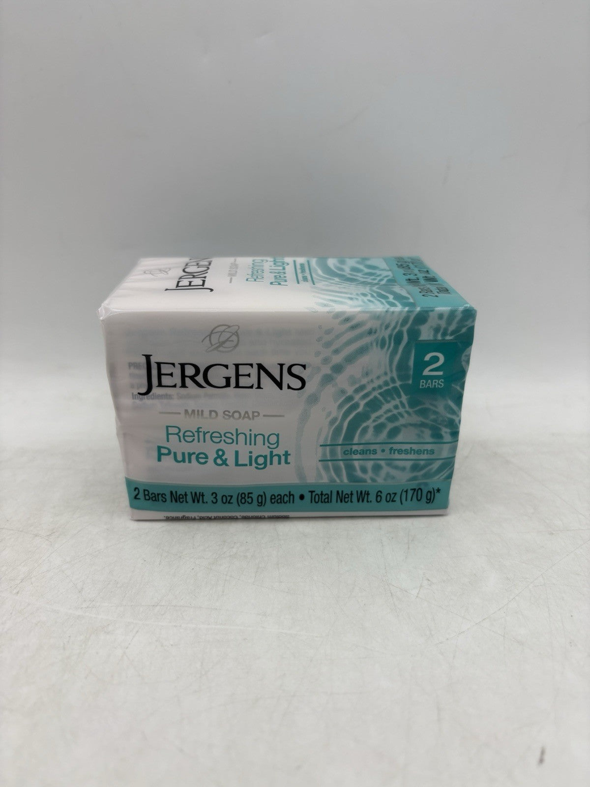Jergens Mild Soap Refreshing Pure And Light 4 Pack, 8 Bars 3 Oz ea.
