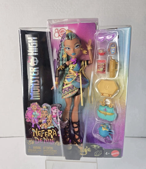 2025 Monster High NEFERA de NILE G3 Fashion Doll w/Pet Lavish Brand New Mattel 