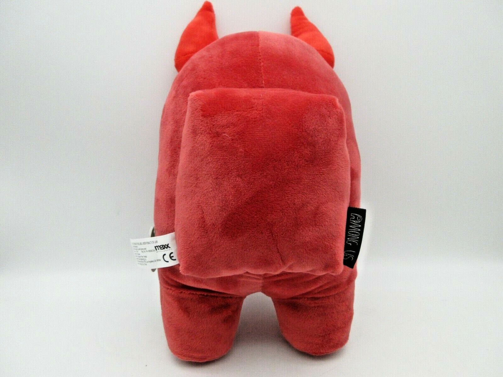 Among Us 12" Red W/ Horns Plush Toikido NWT In Hand
