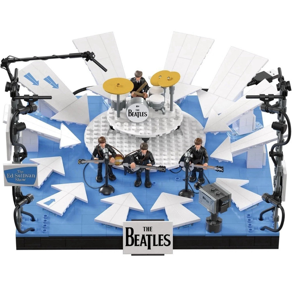 MEGA The Beatles Building Set with 681 Pieces, 4 Poseable Action Figures