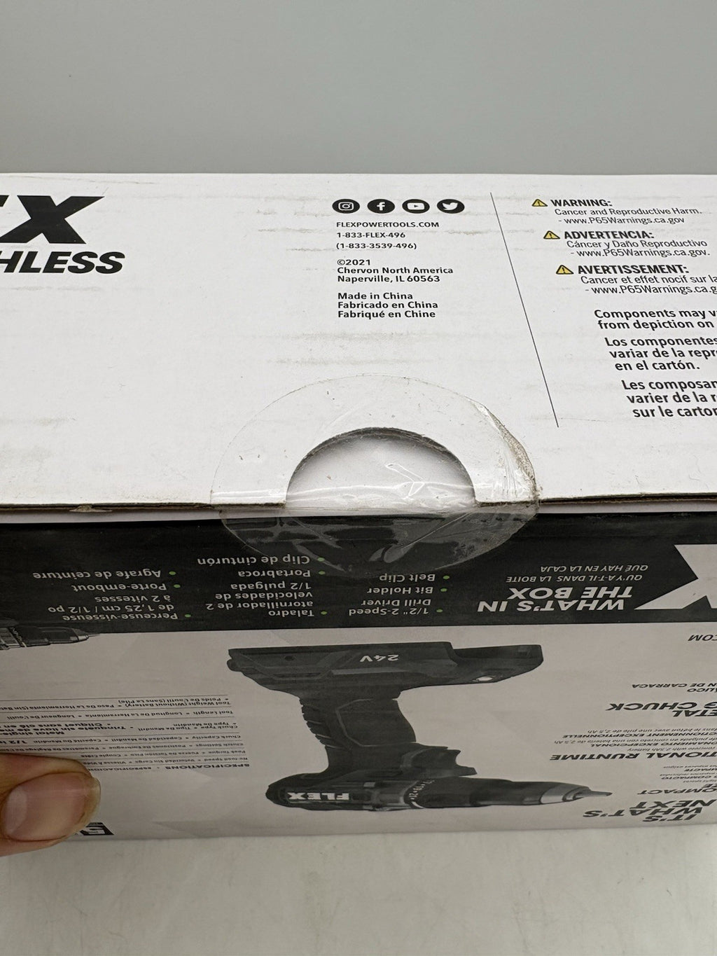 Flex FX1151 24V 1/2" 2-Speed Cordless Drill Driver Only 750 in-lbs