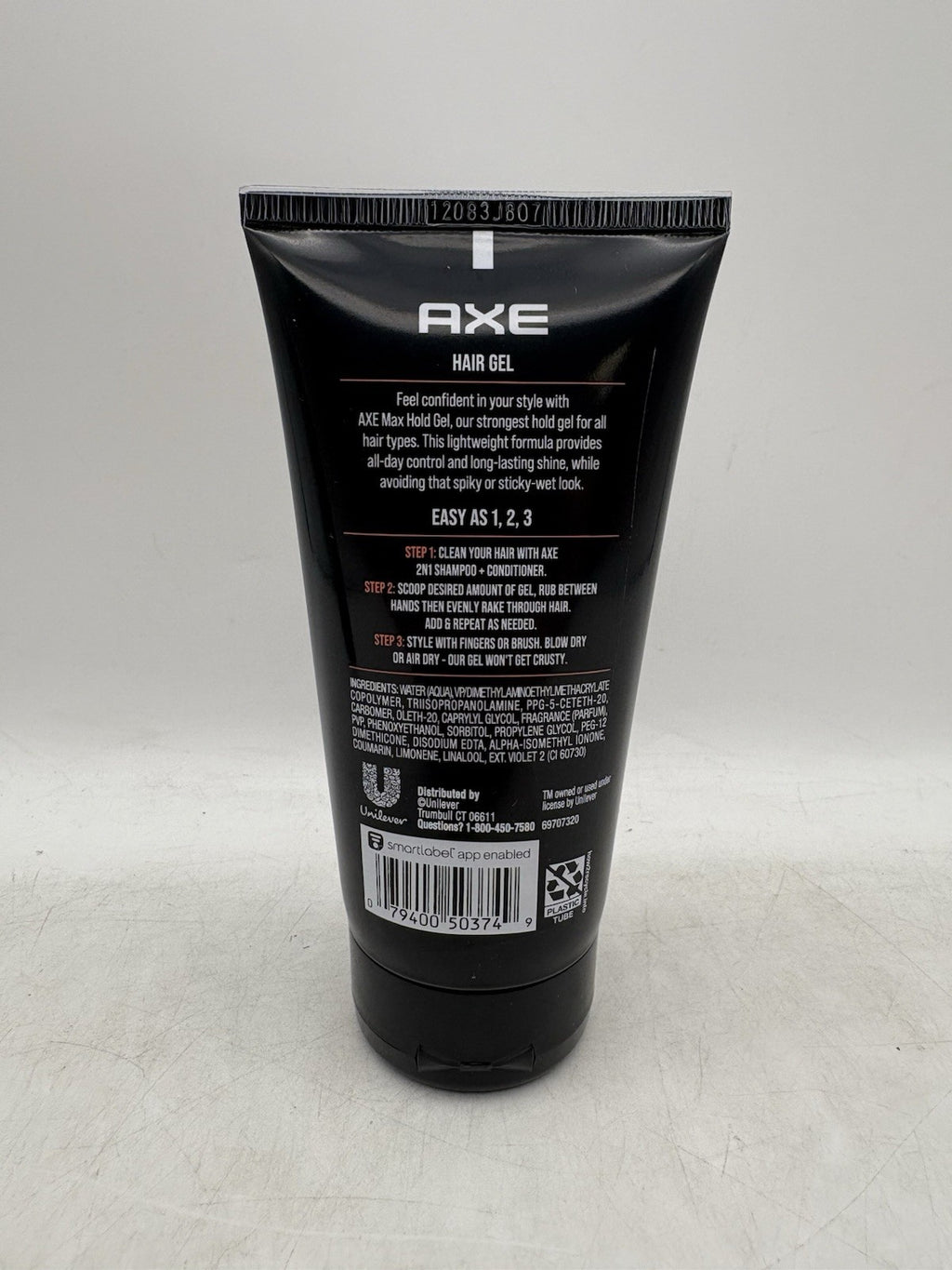 Axe Max Hold Gel #10 Men's Alcohol Free Hair Gel 5 Oz 2 Pack