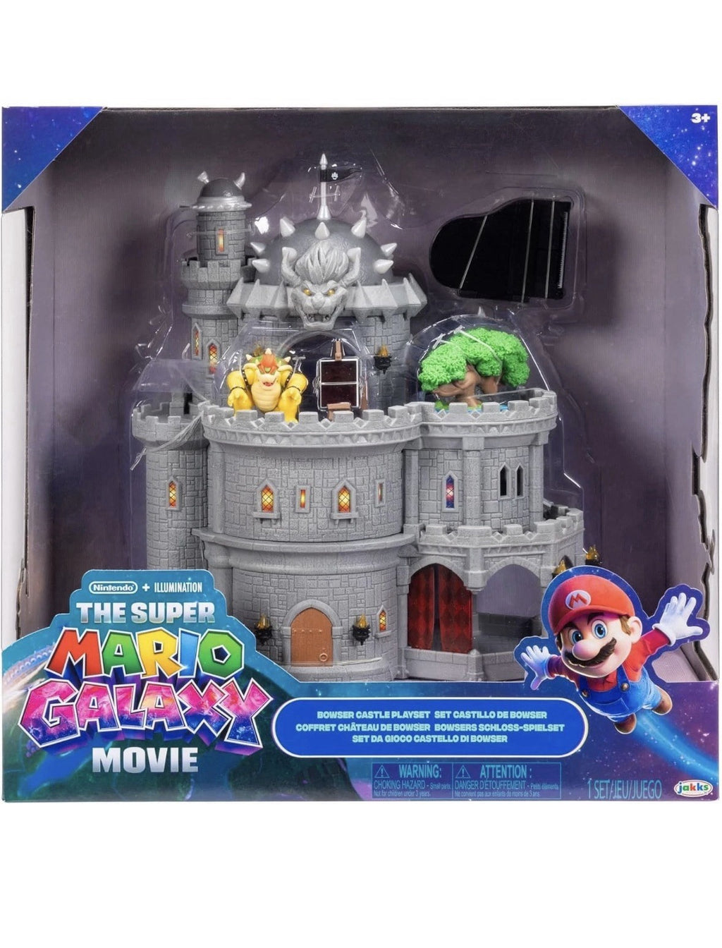 NEW Super Mario Bros Movie Deluxe Bowser Castle Playset Nintendo Jakks Rare