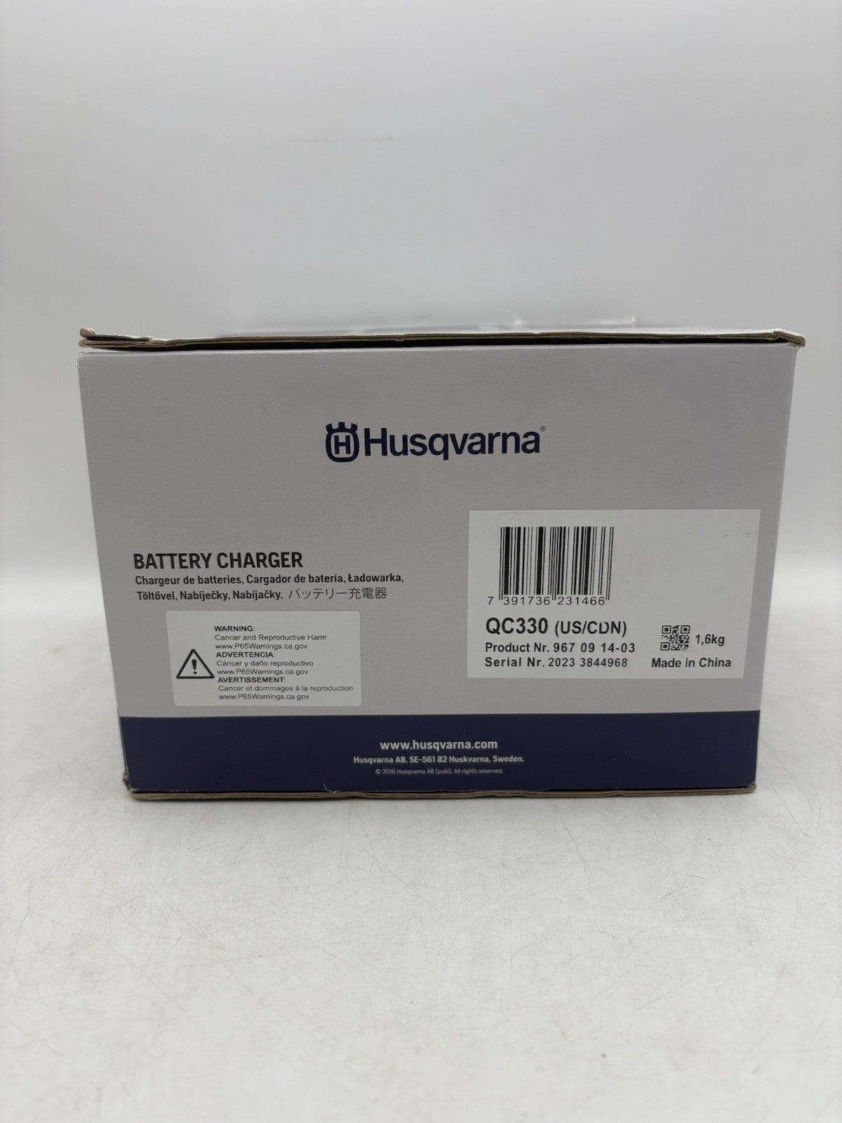 Genuine OEM Husqvarna 967091403 QC330 BLi Battery Fast Charger 330 Watt