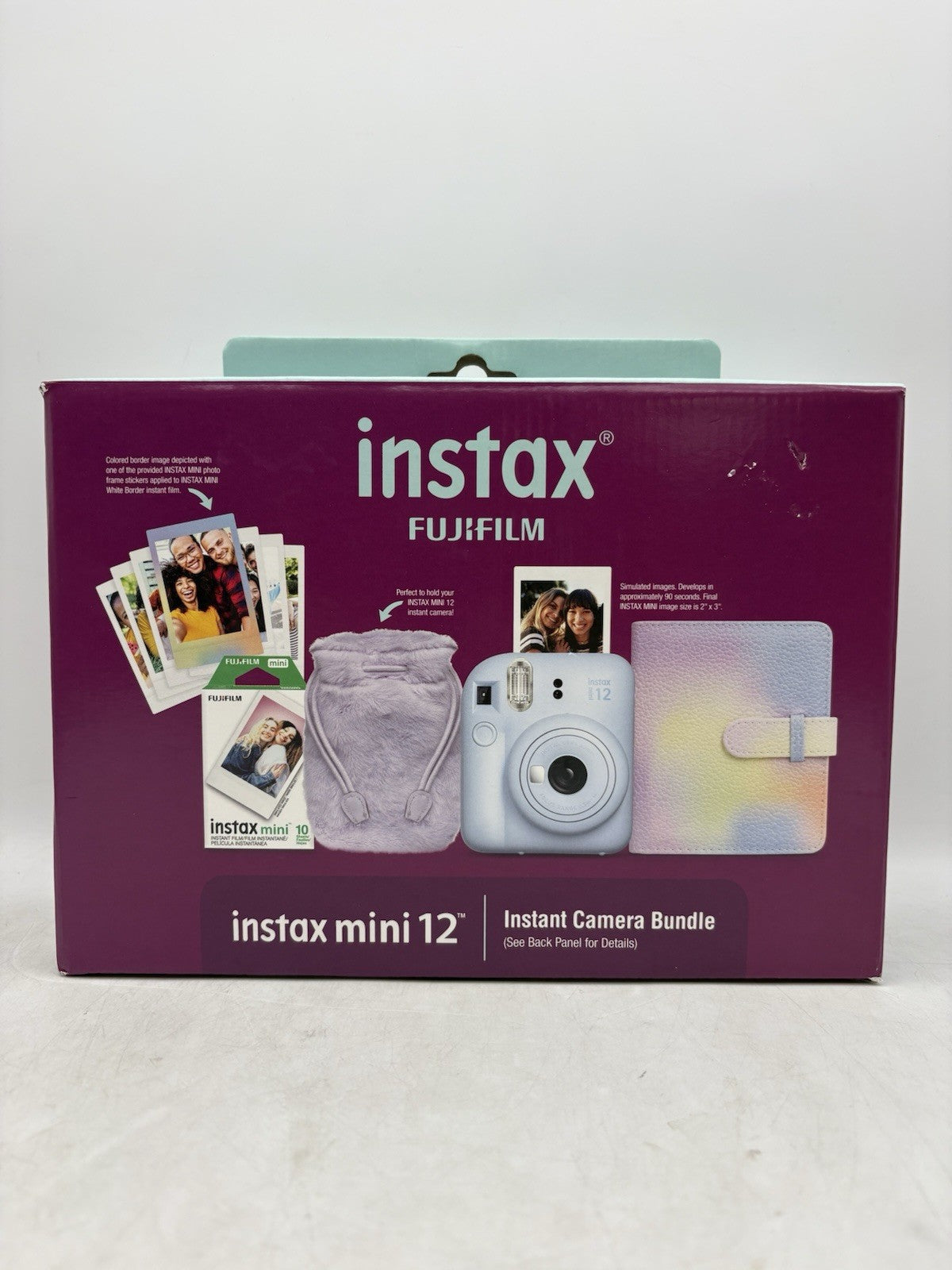 Fujifim Instax Mini SE Instant Camera Bundle 2024 Pastel Blue Film Bundle New